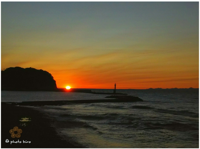 台風一過 夕景